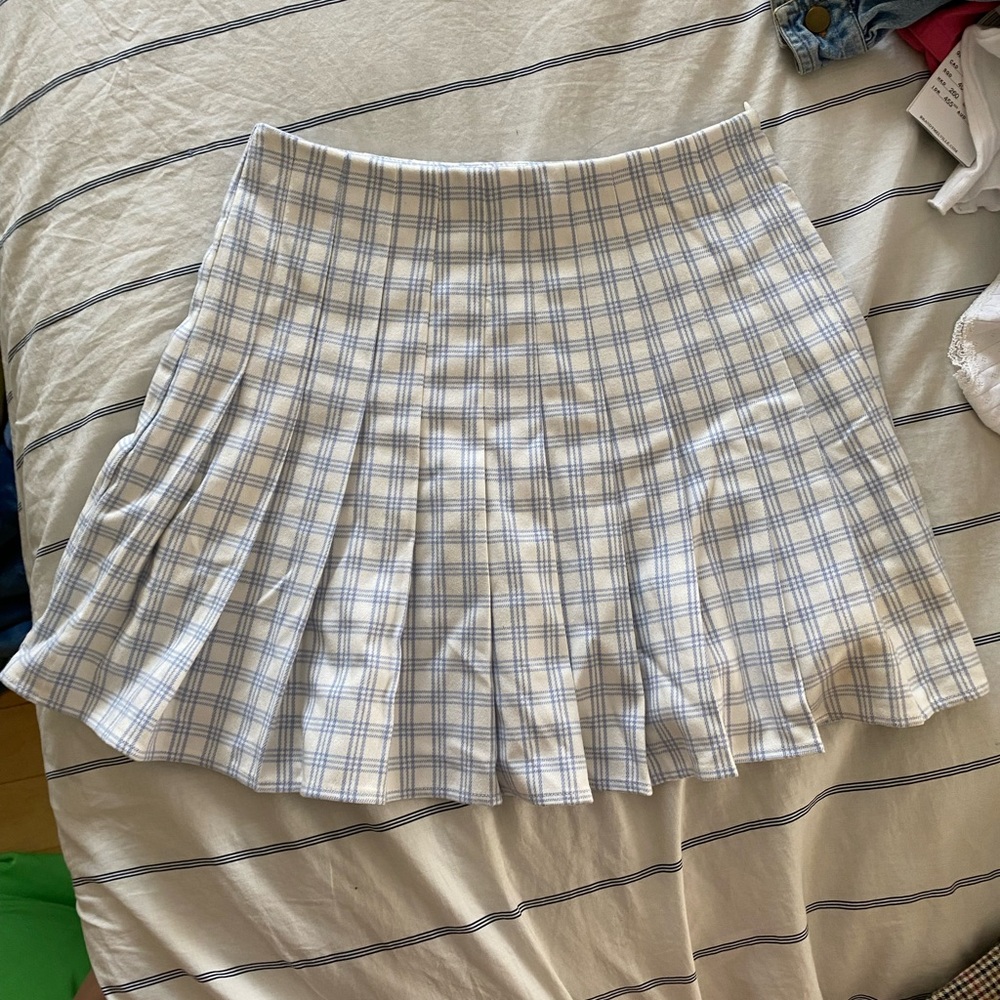 Pleated plaid skirt, tennis skirt